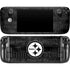 NFL Pittsburgh Steelers Black & White Steam Deck Handheld Gaming Computer Skin